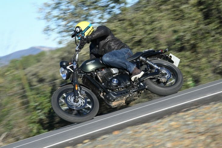 Triumph Street Scrambler on tar Triumph Street Scrambler on tar