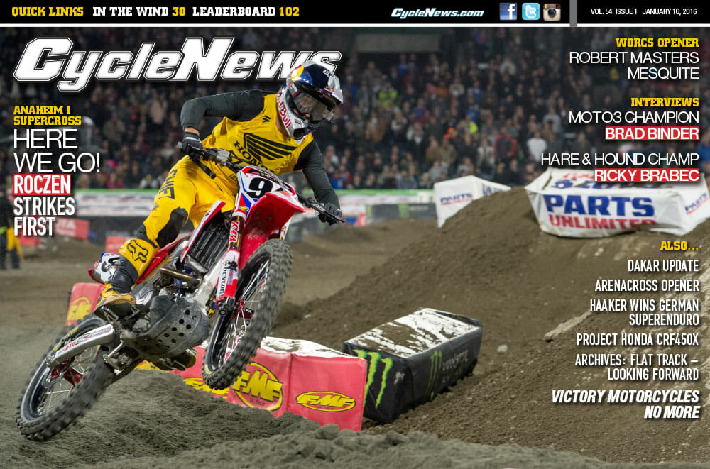 Cycle News Magazine: Anaheim One Supercross, Mesquite WORCS, Ricky Brabec Interview...