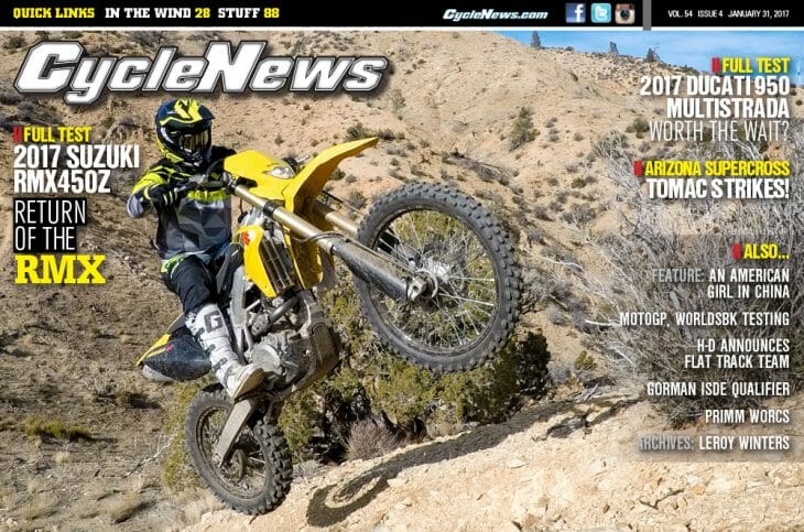 Cycle News Magazine #4: Suzuki RMX450Z Test, Arizona Supercross...