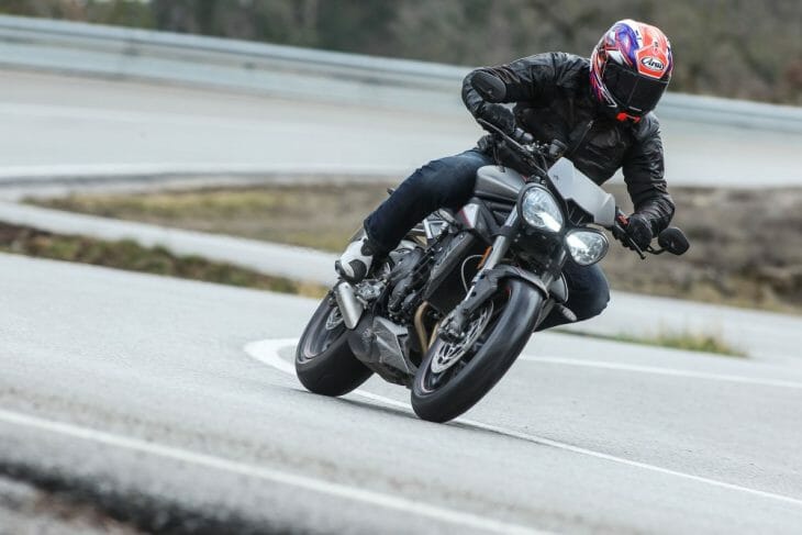 Triumph Street Triple RS road