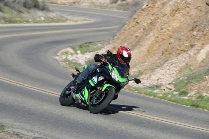 Kawasaki Ninja 650 corner Kawasaki Ninja 650 corner