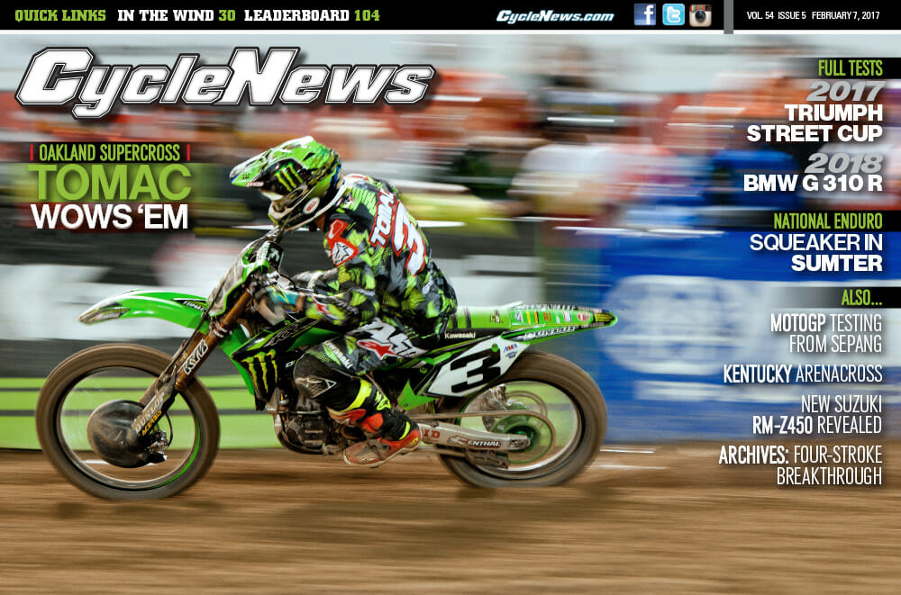 Cycle News Magazine #5: Oakland Supercross, Triumph Street Cup Test...