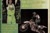 Doug Henry made the cover of Cycle News with his 1997 Las Vegas SX win on a four-stroke Yamaha YZM400F