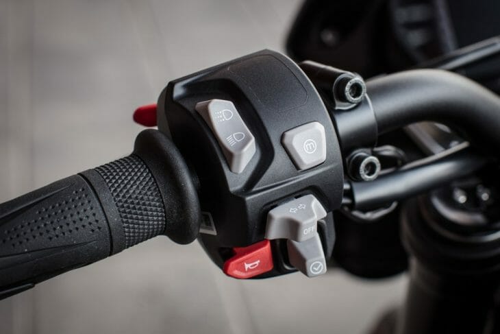 Triumph Street Triple RS dash stick