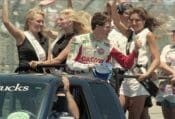 John Kocinski celebrates his sweep of the 1997 World Superbike event at Laguna Seca Raceway