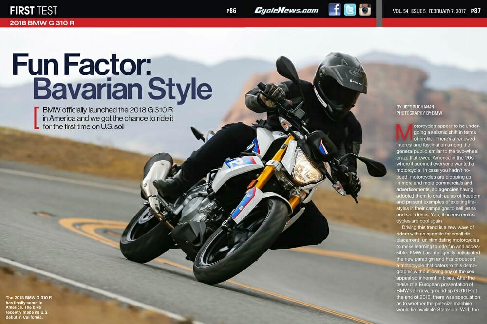 2018 BMW G 310 R