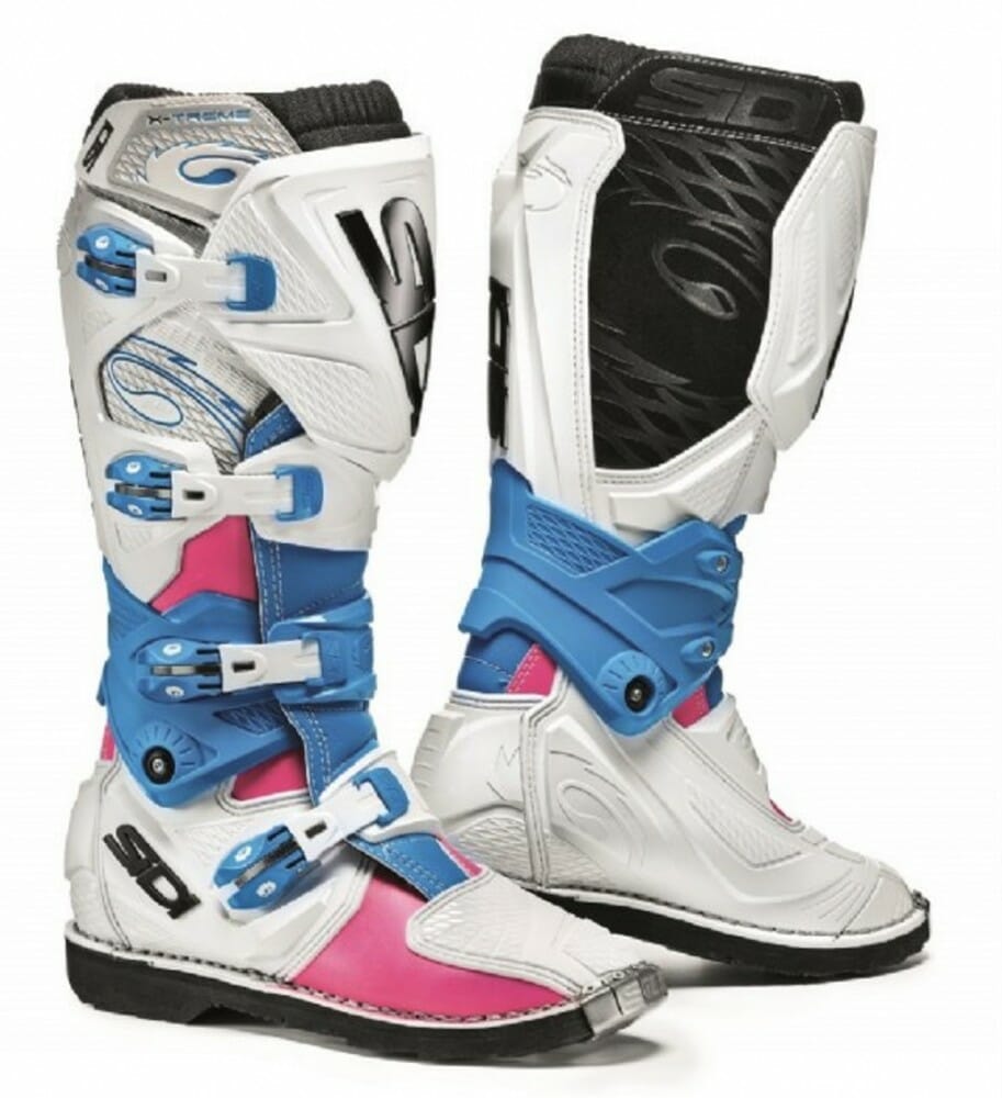 Sidi X-3 Lei Off Road Ladies Motorcycle Boots Pink/White/Light Blue US8.5/EU41 More Size Options 