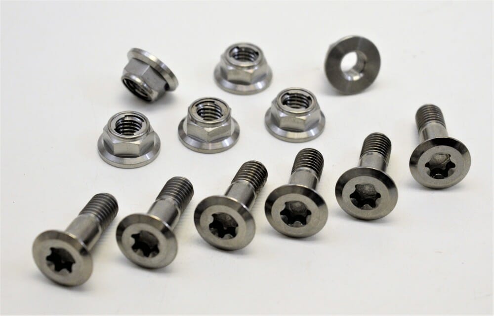 Titanium dirt outlet bike bolts