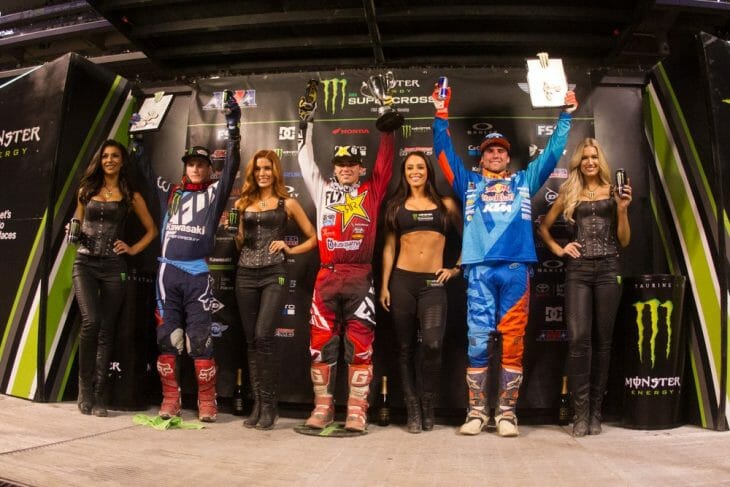 Indy 250SX East podium 2017