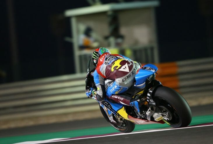 Marc VDS Kalex Franco Morbidelli led Moto2 free practice at Qatar.