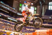 Zach Osborne extended his lead in the 250 East Supercross Series with his Indy victory.