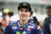 Maverick Viñales has a reason to smile so far at the MotoGP season opener in Qatar.