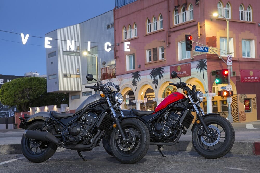 2017 Honda Rebel 300 and Rebel 500