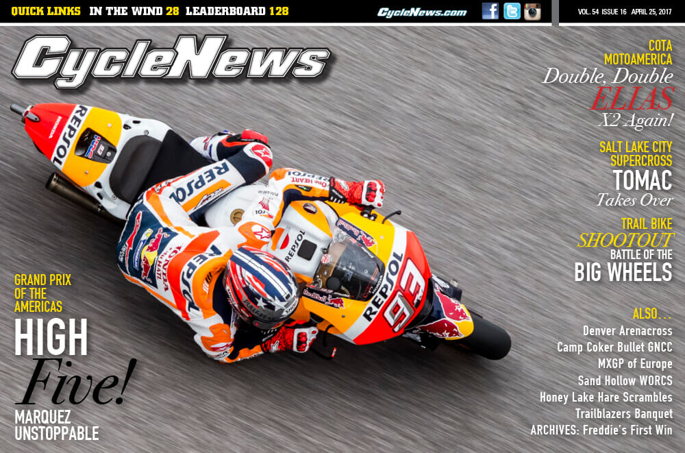 Cycle News Magazine #16: Austin MotoGP/MotoAmerica, Salt Lake Supercross...