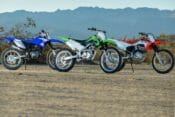 Kawasaki KLX140G vs. Honda CRF230F vs. Yamaha TTR230: SHOOTOUT