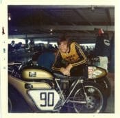 George Kerker, founder of Kerker Exhaust Systems, during his racing days at Daytona.