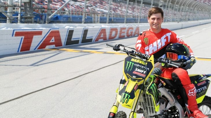 Monster Energy’s Alex Harvill attempts world record motorcycle jump