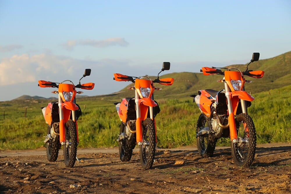 2017 KTM 250, 350 and 500 EXC-F