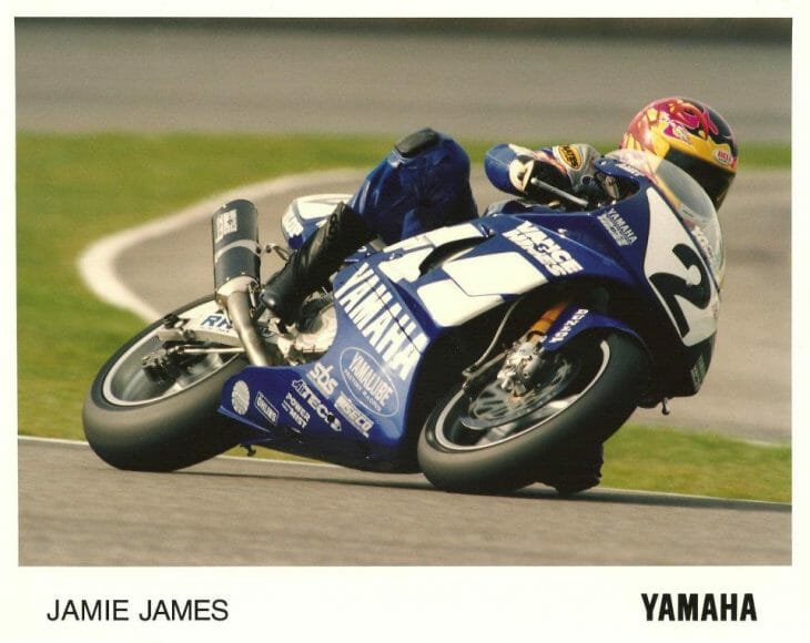Jamie James is most closely associated with the Vance & Hines Yamaha team, where he won the 1994 AMA 600cc Supersport Championship.