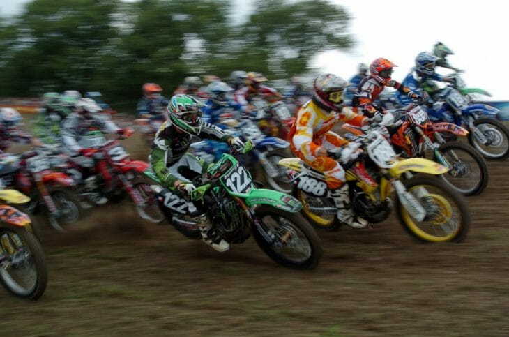 Matt Walker and Davi Millsaps Take Holeshot in 2005 Unadilla AMA 125cc National