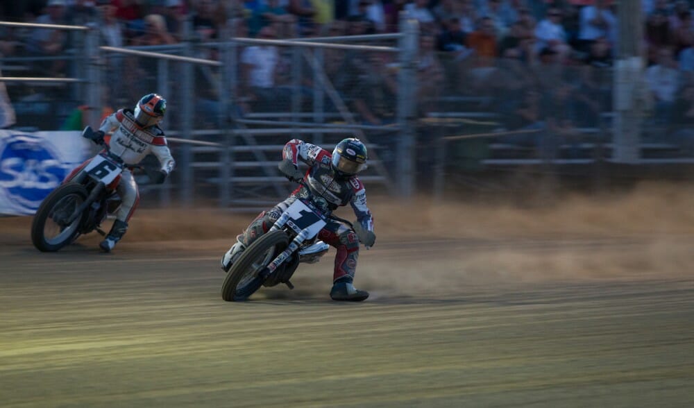 American Flat Track Hits The Pea Gravel For The Lima HalfMile Cycle News