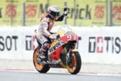 Marc Marquez fires opening salvo at Catalunya, fastest Friday aboard his Repsol Honda.