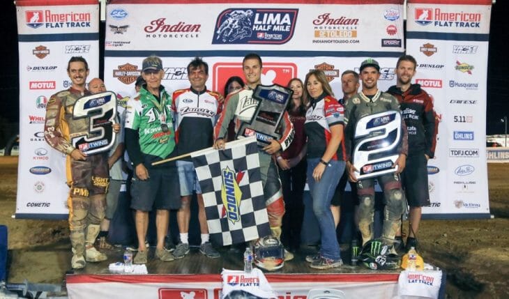 Briar Bauman took victory at the Lima Half-Mile. It marked his first AFT1 victory.