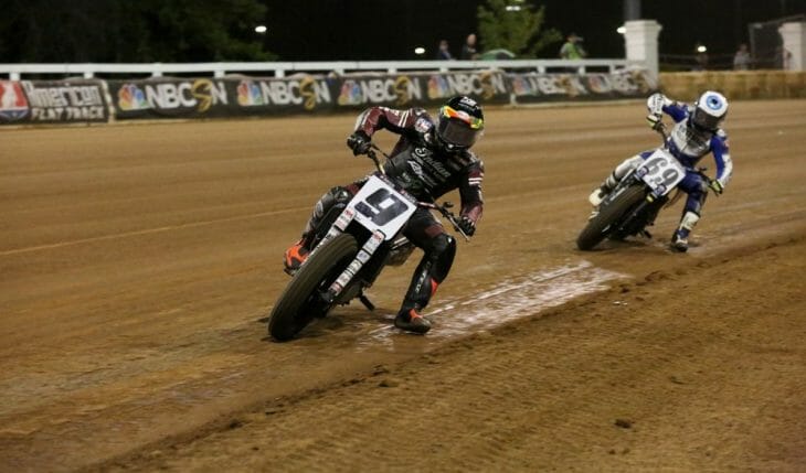 Jared Mees won the American Flat Track National on the Red Mile in Lexington, Kentucky.