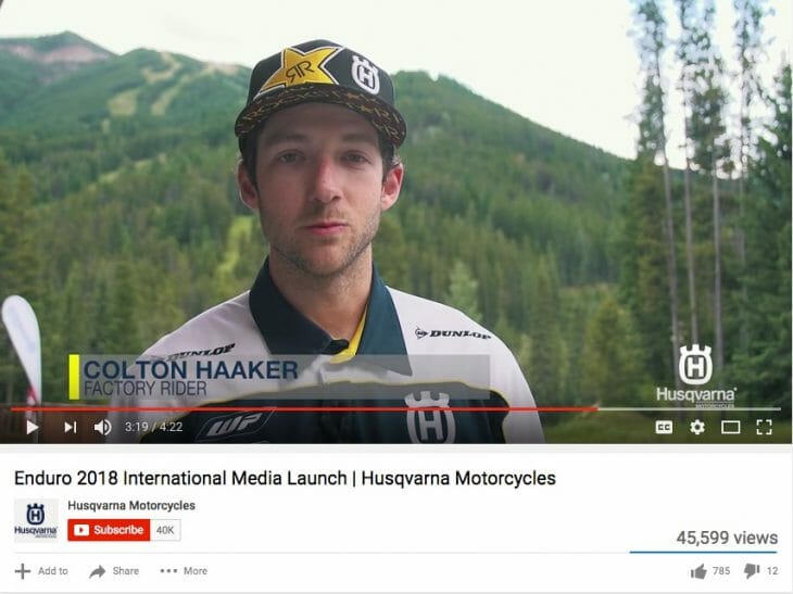 This guy could have ridden our test bike in Canada. 