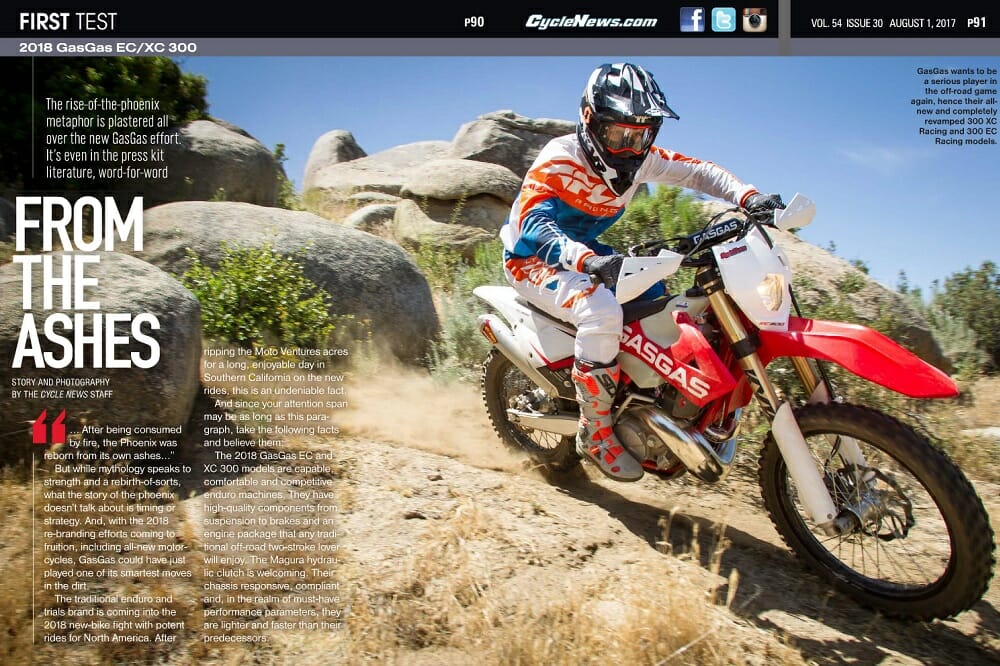 2018 GasGas EC300 / XC 300