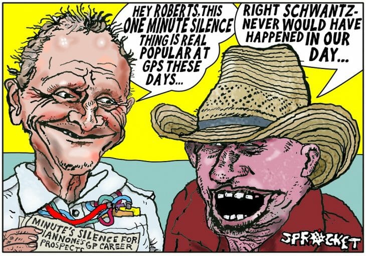 In the Paddock, Michael Scott, Back Page