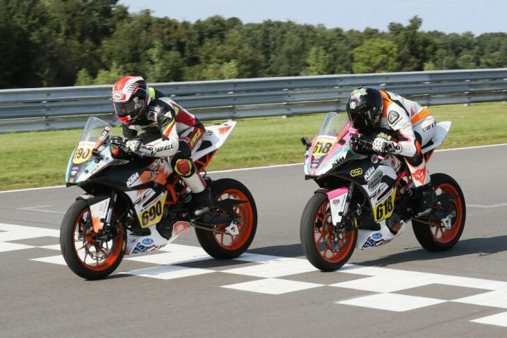 The KTM RC Cup class witnessed a photo finish with Alex Dumas and Jackson Blackmon | Photo: Brian J. Nelson