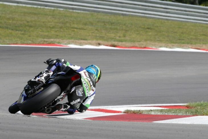 Defending Supersport Champion Garrett Gerloff overcame an off-track excursion in turn one to dominate Race 1 | Photo: Brian J. Nelson