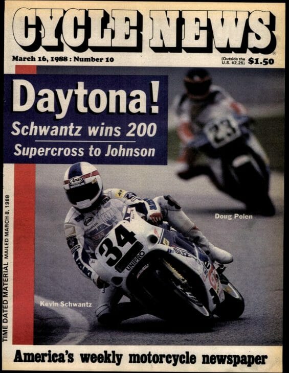 Schwantz 1988 Daytona CN cover