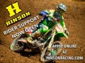 Hinson Clutch Components 2018 Rider Support Enrollment