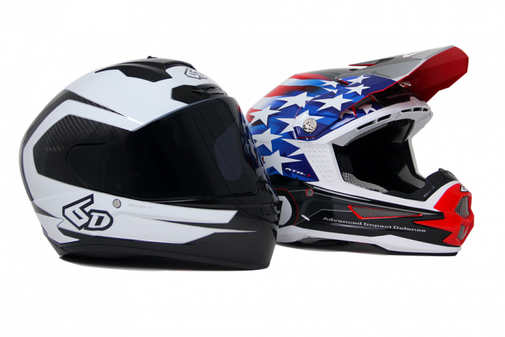 6D ATS-1 and ATR-1 Motorcycle Helmets