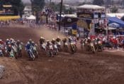 Start of the 1997 Glen Helen 125cc Motocross National