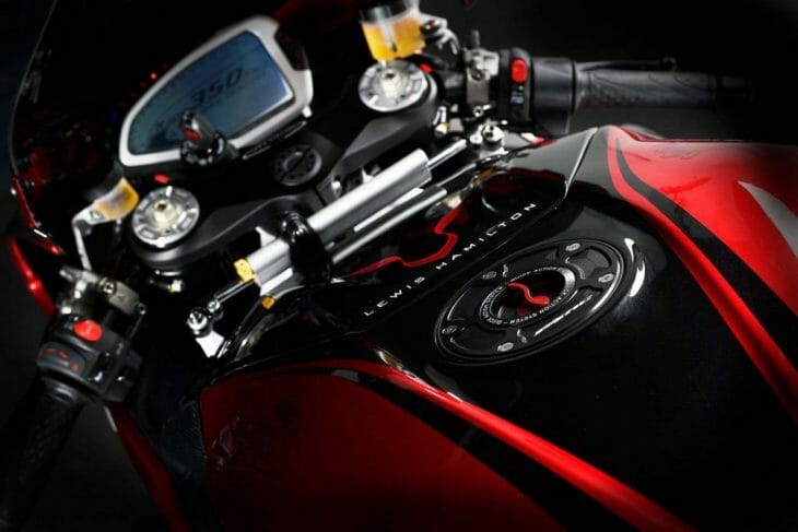 Lewis Hamilton MV Agusta F4 LH44 tank Lewis Hamilton MV Agusta F4 LH44
