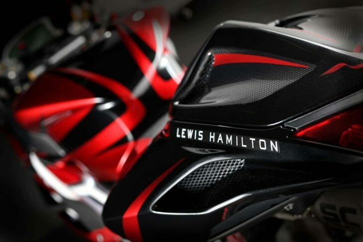 Lewis Hamilton MV Agusta F4 LH44