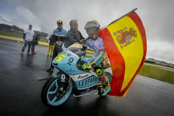 Phillip Island Moto3 winner Joan Mir is the new Moto3 champ.