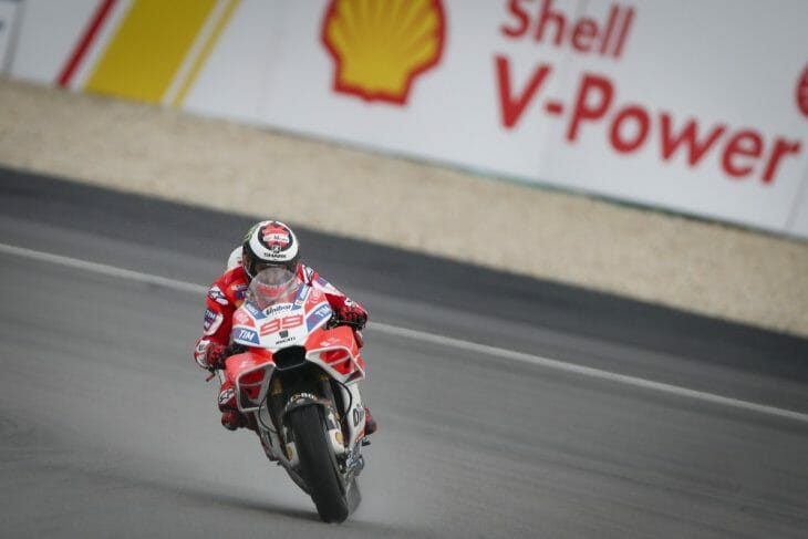 Jorge Lorenzo finished second at Sepang