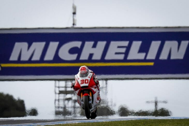 Takaaki Nakagami (Idemitsu Honda Team Asia) was fastest in FP1 at Phillip Island and repeated the feat in the afternoon session, in a class of his own and over half a second clear.