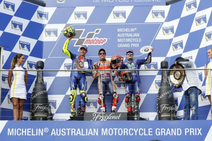 Phillip Island 2017 podium
