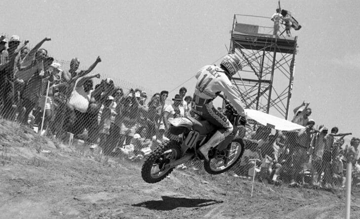 David Bailey raced strategic motos to perfection to win the 1985 Carlsbad USGP in spite of not being 100 percent healthy. 