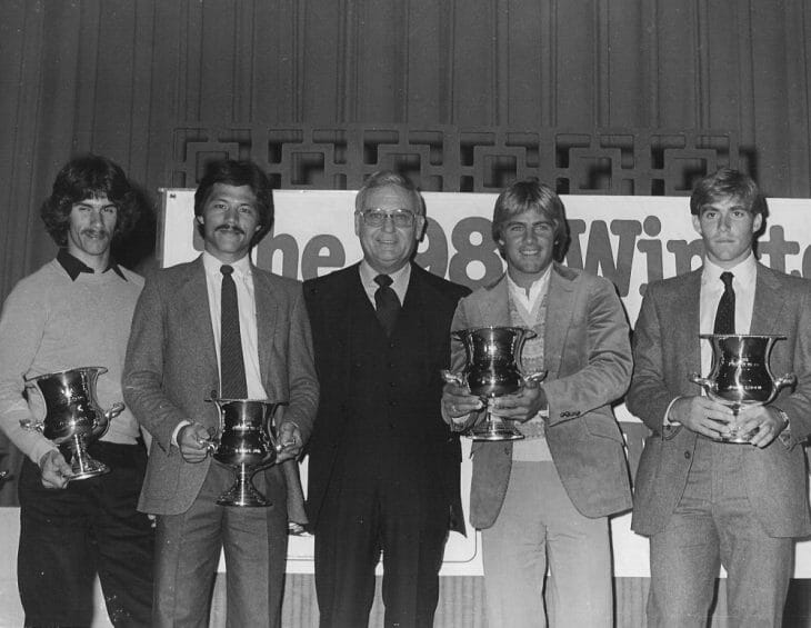 AMA Pro Athlete of the Year presentation in 1981.