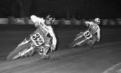 Mike Hale and Jay Springsteen do battle at the Sacramento Mile in 1994.