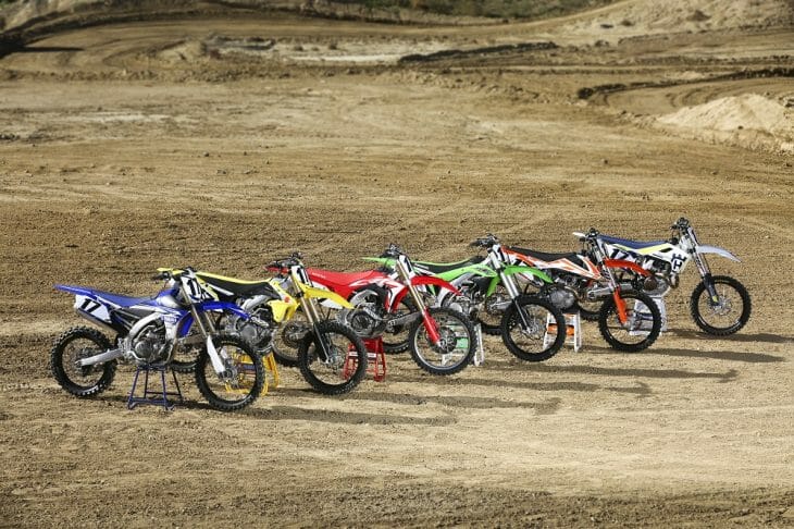 2017 450 MX bikes