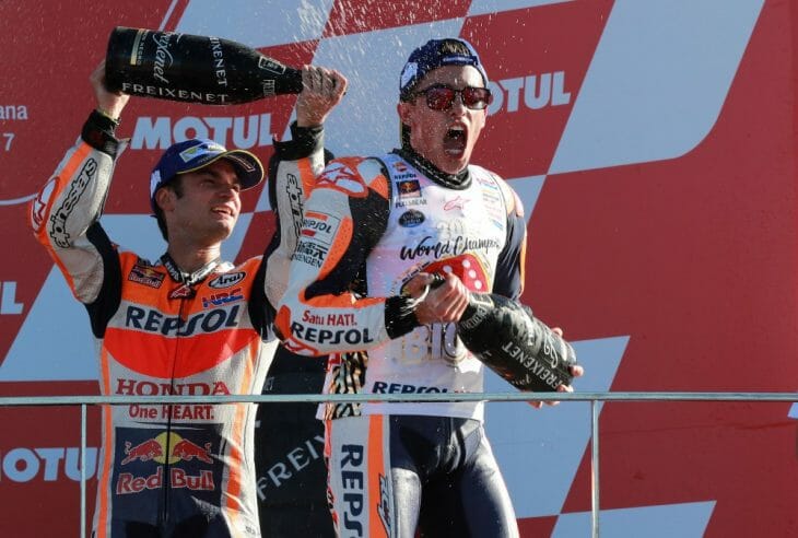 Marc_Marquez_Dani_Pedrosa_Podium_Valencia_MotoGP