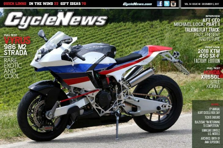 Cycle News Magazine #48: Vyrus 986 M2 Strada Test, Interview: AFT's Michael Lock...