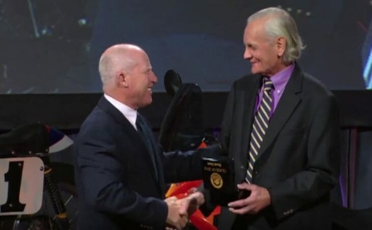 Kenny Roberts and Nobby Clark